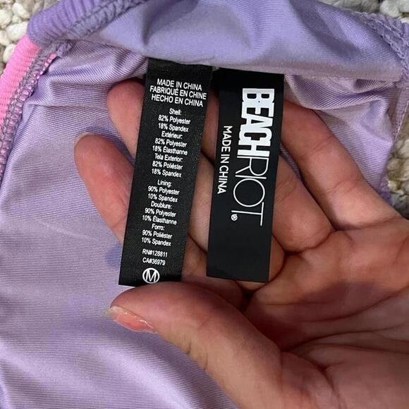 Beach Riot Kay Top Sublime Spring Colorblock - Bikini Top - Picture 3 of 5